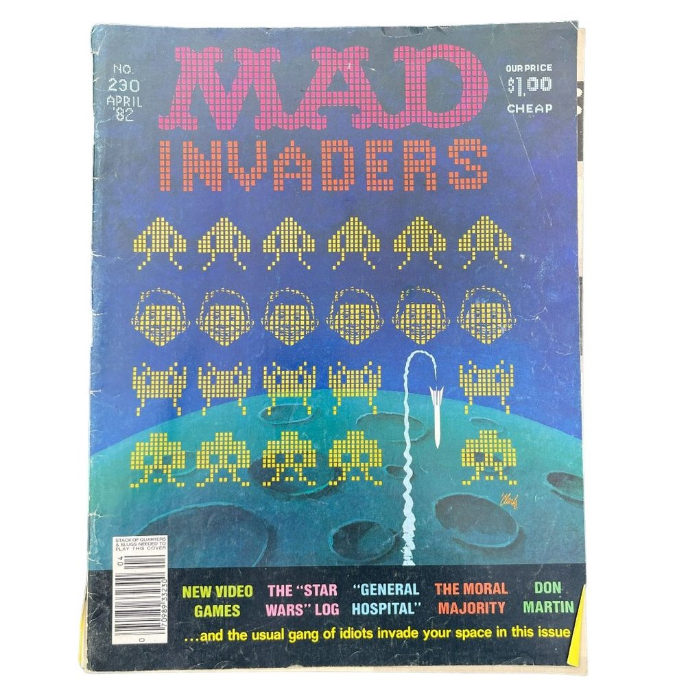 Vintage 1982 MAD Magazine No 230 Video Game Collectible Comedy Satire Comic Book